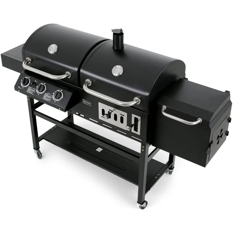 Kombinerad kol- & gasolgrill med rök | Cleaveland - Trädgård & spabad - Grillar & matlagning utomhus - Gasolgrill