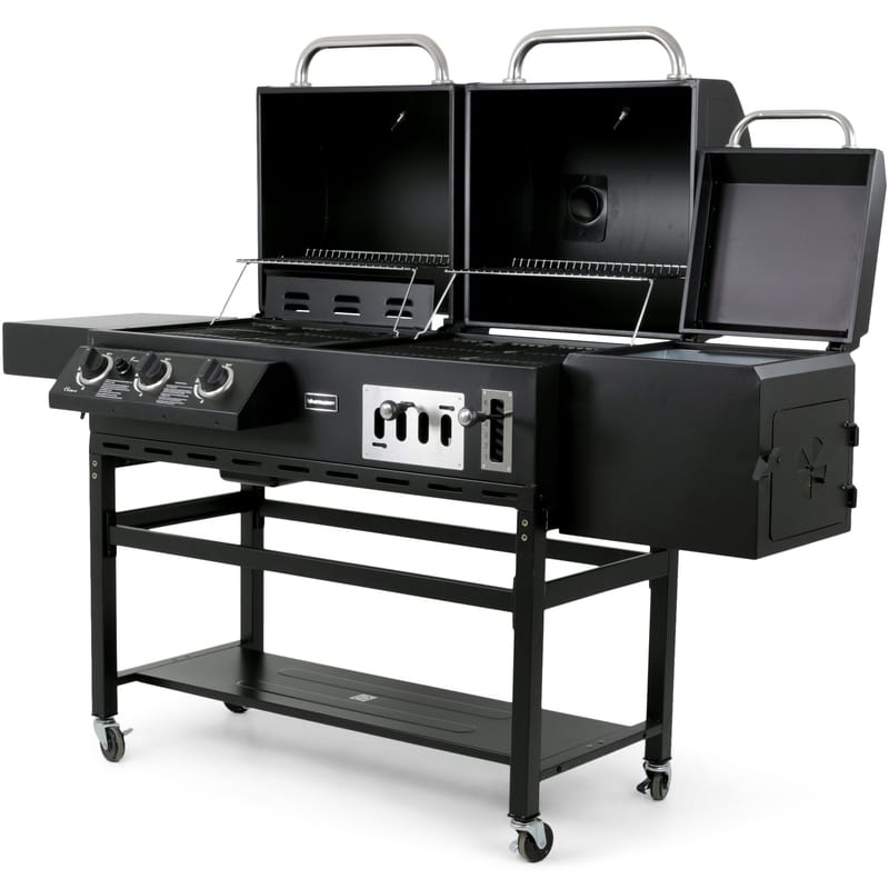 Kombinerad kol- & gasolgrill med rök | Cleaveland - Trädgård & spabad - Grillar & matlagning utomhus - Gasolgrill
