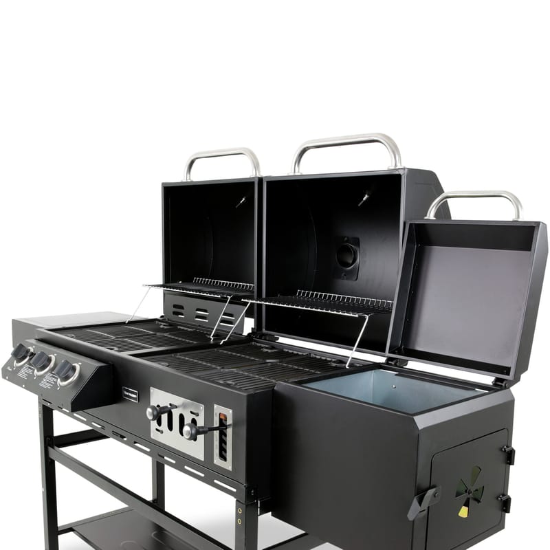 Kombinerad kol- & gasolgrill med rök | Cleaveland - Trädgård & spabad - Grillar & matlagning utomhus - Gasolgrill