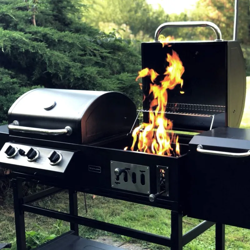 Kombinerad kol- & gasolgrill med rök | Cleaveland - Trädgård & spabad - Grillar & matlagning utomhus - Gasolgrill