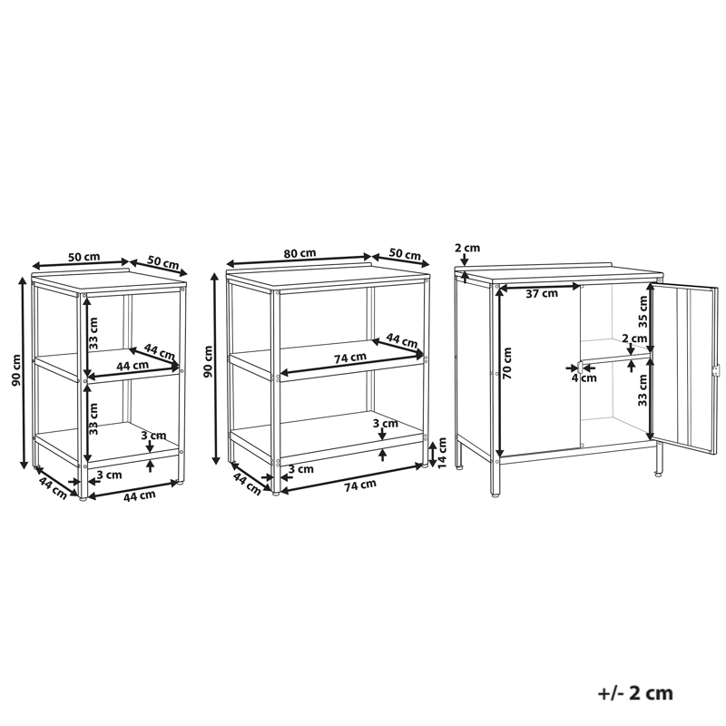 2-Delat Utekök Vilama Stål - Blå/Silver - Trädgård & spabad - Grillar & matlagning utomhus - Utekök - Färdiga utekök