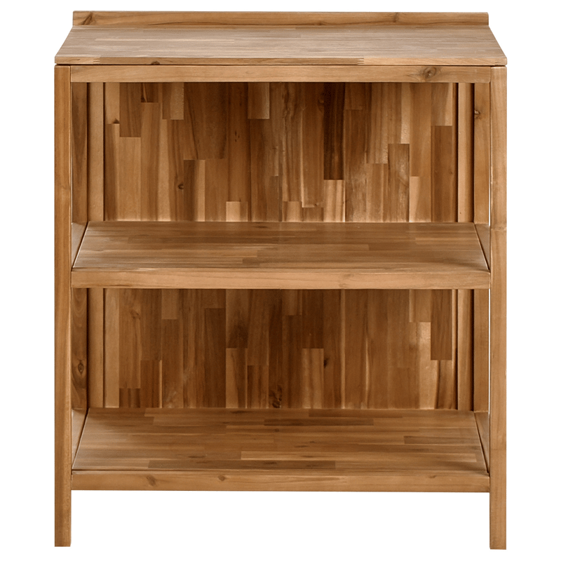 3-Delat Utekök med Vask Venosa Akaciaträ - Brun/Svart/Silver - Trädgård & spabad - Grillar & matlagning utomhus - Utekök - Färdiga utekök