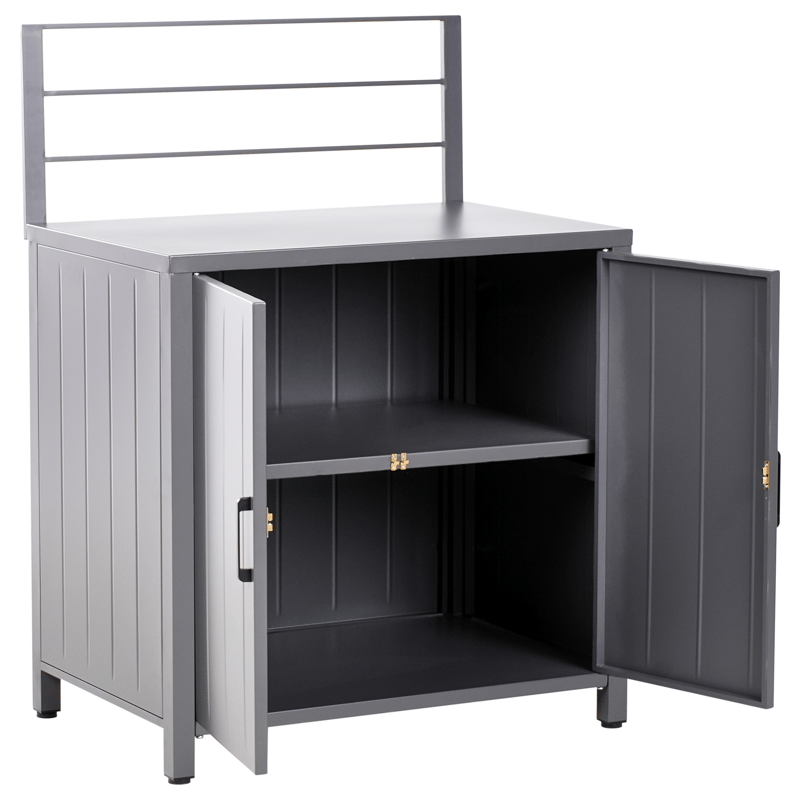 4-Delat Utekök med Vask Viggiano - Grå - Trädgård & spabad - Grillar & matlagning utomhus - Utekök - Färdiga utekök