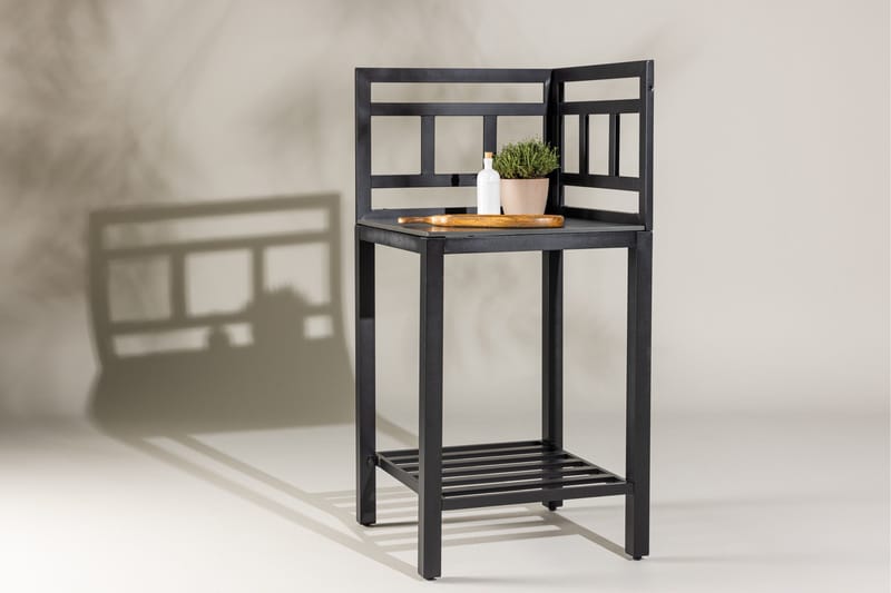 Alicante garden kitchen corner table black/fiber concrete - Svart - Trädgård & spabad - Grillar & matlagning utomhus - Utekök - Färdiga utekök
