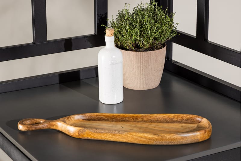 Alicante garden kitchen corner table black/fiber concrete - Svart - Trädgård & spabad - Grillar & matlagning utomhus - Utekök - Färdiga utekök