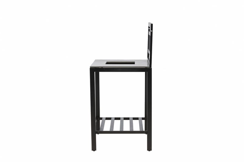 Alicante garden kitchen table with hole black/fiber concrete - Svart - Trädgård & spabad - Grillar & matlagning utomhus - Utekök - Färdiga utekök