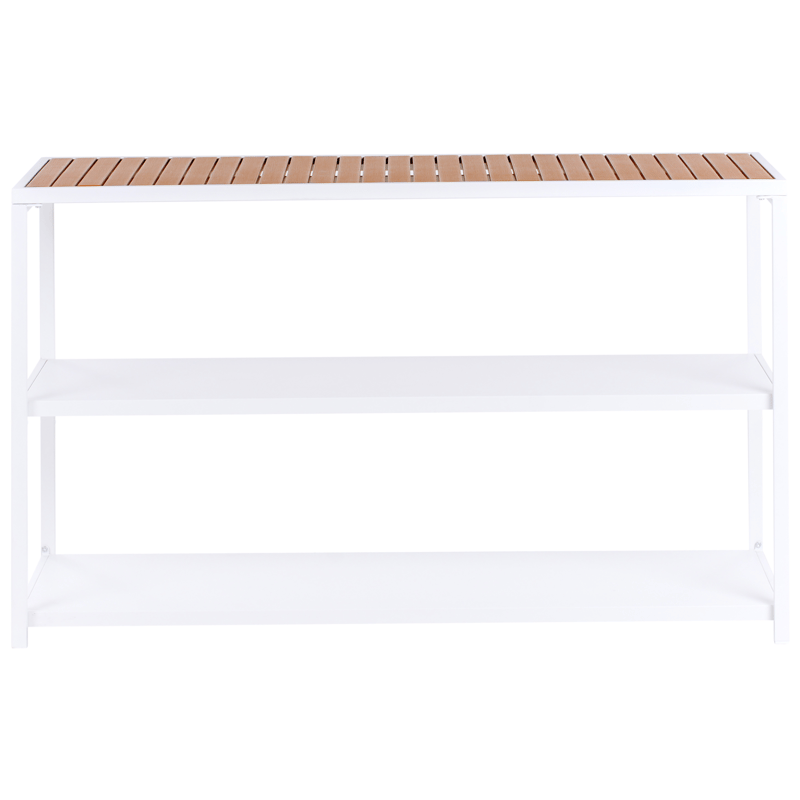 Köksö För Utomhusbruk Avetrana Stål - Vit/Brun - Trädgård & spabad - Grillar & matlagning utomhus - Utekök - Färdiga utekök