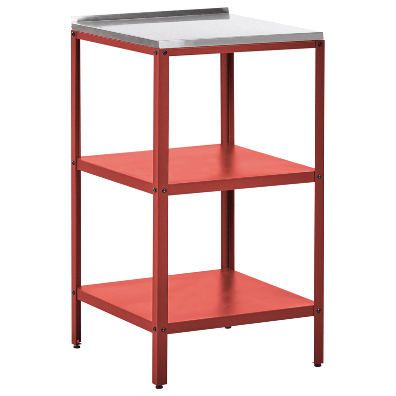 Köksö För Utomhusbruk Vilama Stål, Röd/Silver