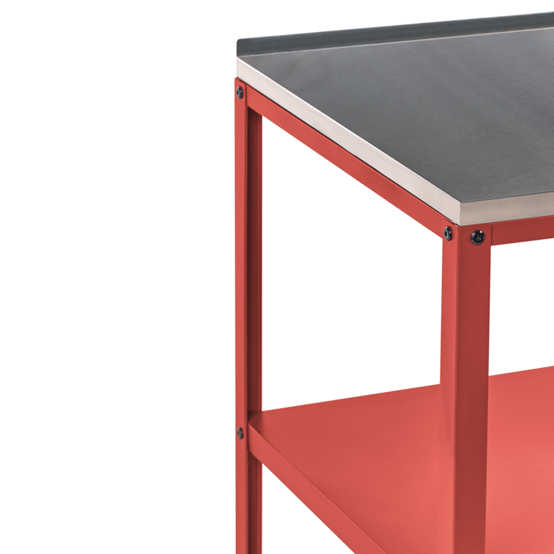 Köksö För Utomhusbruk Vilama Stål - Röd/Silver - Trädgård & spabad - Grillar & matlagning utomhus - Utekök - Färdiga utekök