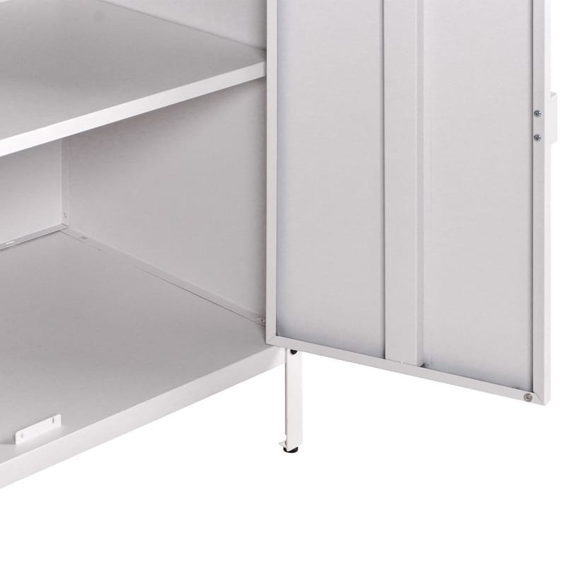 Kökskåp med vask Vilama - Vit, Silver - Trädgård & spabad - Grillar & matlagning utomhus - Utekök - Färdiga utekök