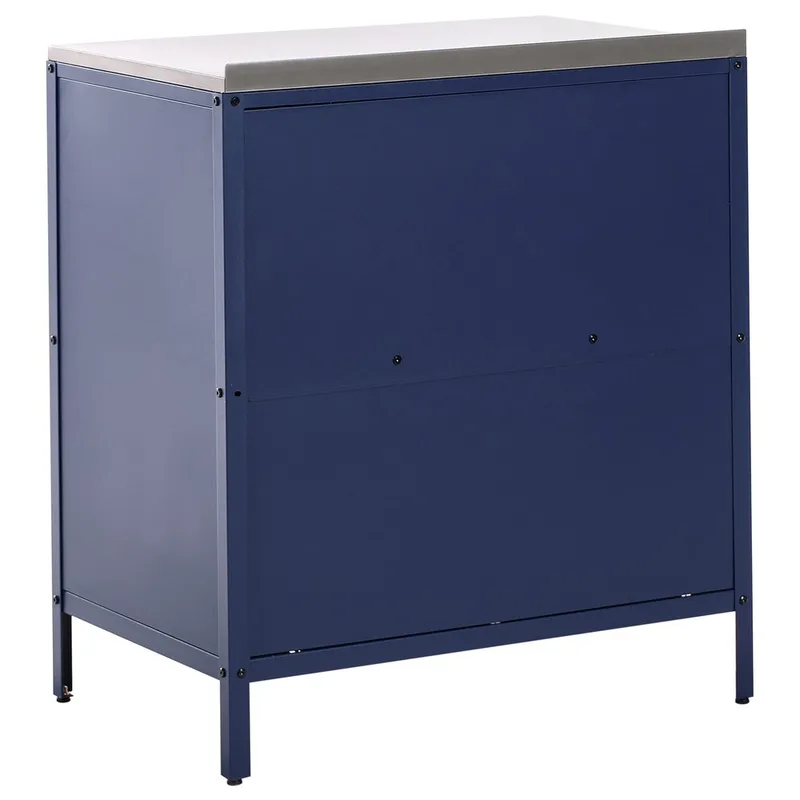 Kökskåp Vilama - Blå, Silver - Trädgård & spabad - Grillar & matlagning utomhus - Utekök - Färdiga utekök