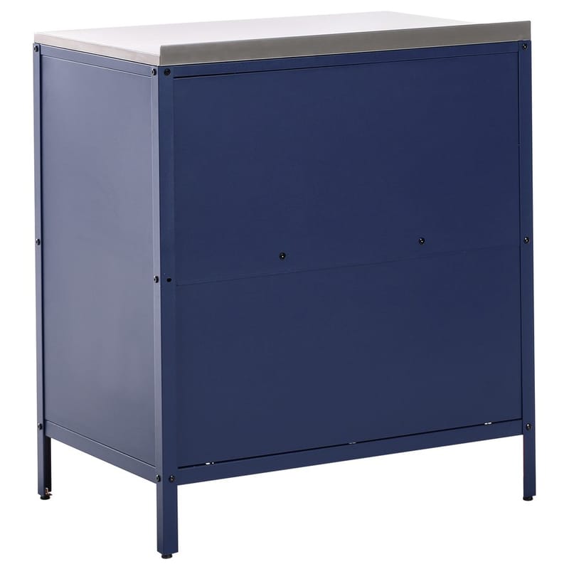 Kökskåp Vilama - Blå, Silver - Trädgård & spabad - Grillar & matlagning utomhus - Utekök - Färdiga utekök