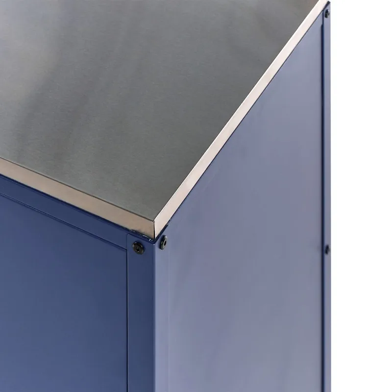 Kökskåp Vilama - Blå, Silver - Trädgård & spabad - Grillar & matlagning utomhus - Utekök - Färdiga utekök