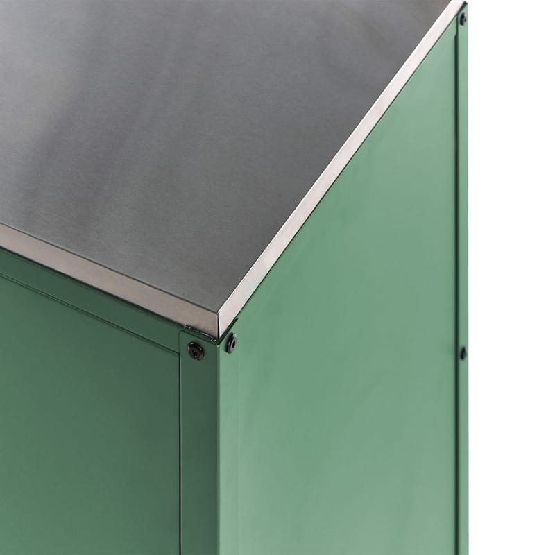 Kökskåp Vilama - Grön, Silver - Trädgård & spabad - Grillar & matlagning utomhus - Utekök - Färdiga utekök