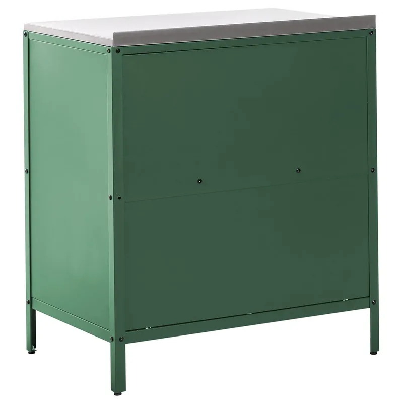 Kökskåp Vilama - Grön, Silver - Trädgård & spabad - Grillar & matlagning utomhus - Utekök - Färdiga utekök