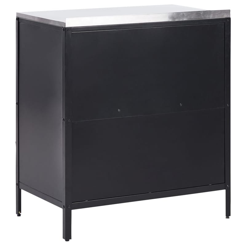 Kökskåp Vilama - Svart, Silver - Trädgård & spabad - Grillar & matlagning utomhus - Utekök - Färdiga utekök