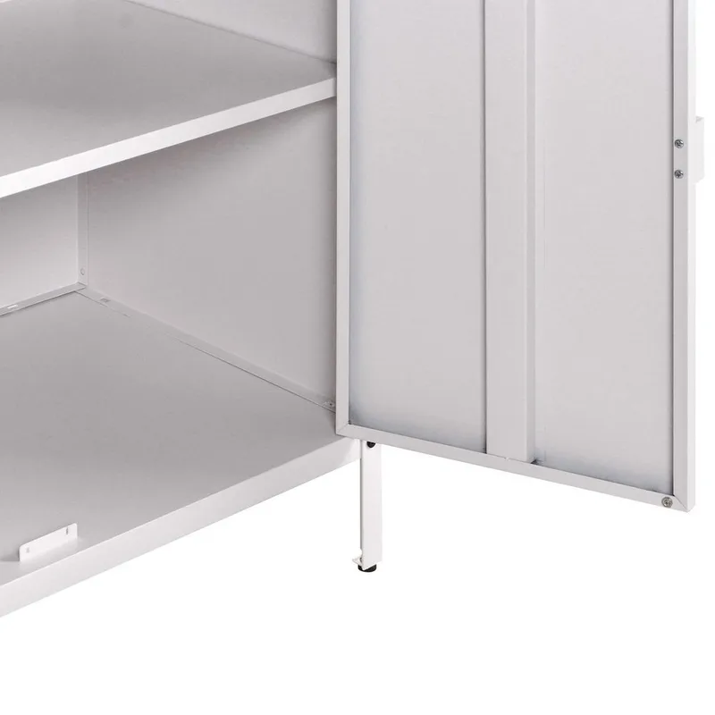 Kökskåp Vilama - Vit, Silver - Trädgård & spabad - Grillar & matlagning utomhus - Utekök - Färdiga utekök