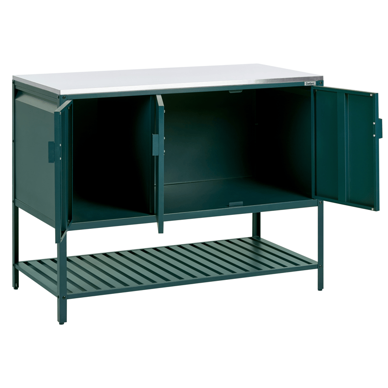 Köksskåp För Utomhusbruk Maenza Stål - Grön/Silver - Trädgård & spabad - Grillar & matlagning utomhus - Utekök - Färdiga utekök