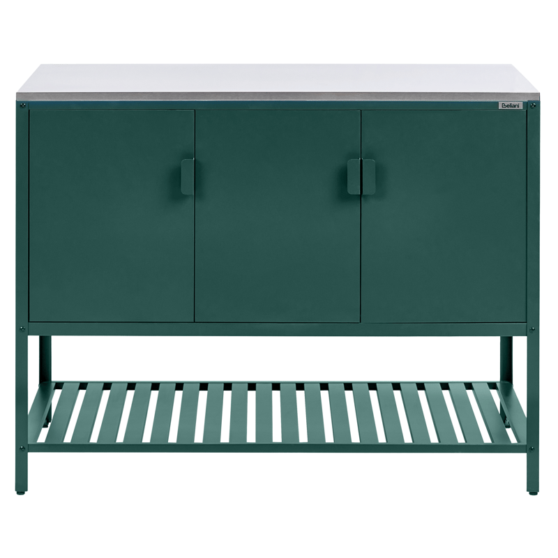 Köksskåp För Utomhusbruk Maenza Stål - Grön/Silver - Trädgård & spabad - Grillar & matlagning utomhus - Utekök - Färdiga utekök