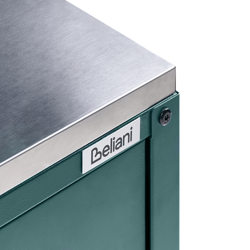 Köksskåp För Utomhusbruk Maenza Stål - Grön/Silver - Trädgård & spabad - Grillar & matlagning utomhus - Utekök - Färdiga utekök