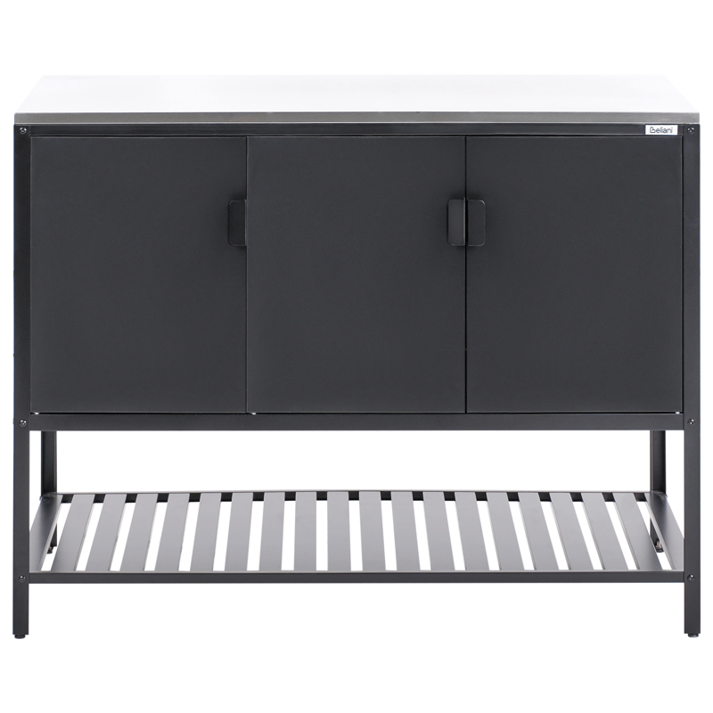 Köksskåp För Utomhusbruk Maenza Stål - Svart/Silver - Trädgård & spabad - Grillar & matlagning utomhus - Utekök - Färdiga utekök