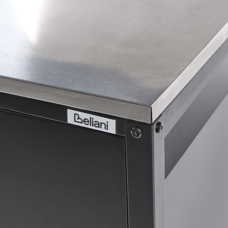 Köksskåp För Utomhusbruk Maenza Stål - Svart/Silver - Trädgård & spabad - Grillar & matlagning utomhus - Utekök - Färdiga utekök