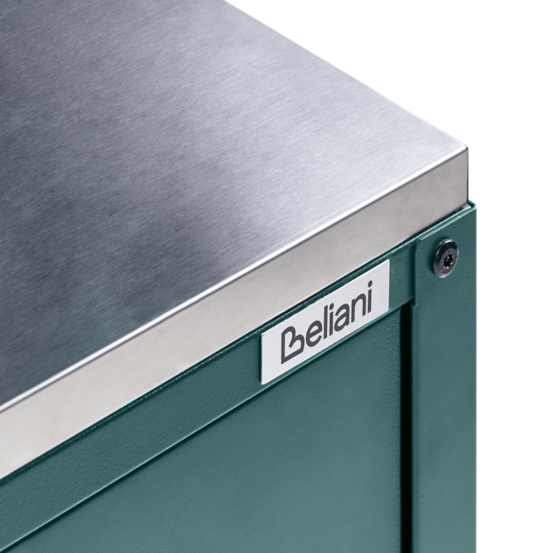 Köksskåp med Vask För Utomhusbruk Maenza Stål - Grön/Svart - Trädgård & spabad - Grillar & matlagning utomhus - Utekök - Färdiga utekök