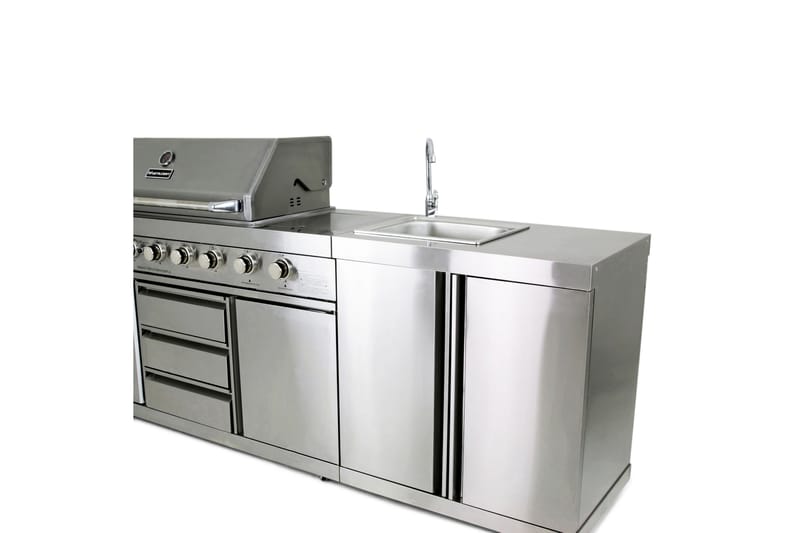 Miami Kylskåp till gasolgrill Silver - Metalcraft - Trädgård & spabad - Grillar & matlagning utomhus - Utekök - Färdiga utekök