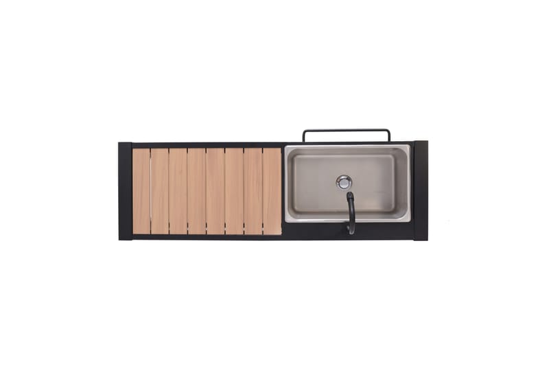 Panama Utekök utan grill 132x48 cm Svart - Lifestyle Garden - Trädgård & spabad - Grillar & matlagning utomhus - Utekök - Färdiga utekök