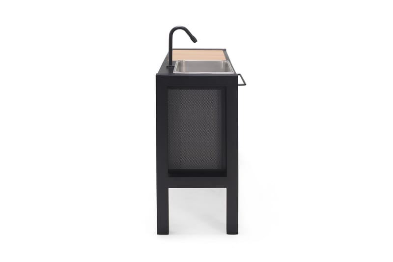 Panama Utekök utan grill 132x48 cm Svart - Lifestyle Garden - Trädgård & spabad - Grillar & matlagning utomhus - Utekök - Färdiga utekök