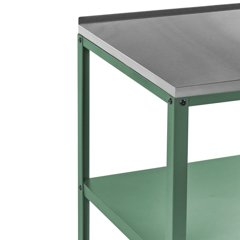 Liten köksö Vilama - Grön, Silver - Trädgård & spabad - Grillar & matlagning utomhus - Utekök - Färdiga utekök