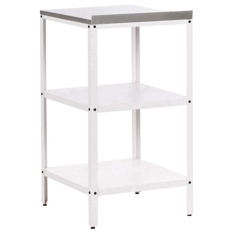 Liten köksö Vilama - Vit, Silver - Trädgård & spabad - Grillar & matlagning utomhus - Utekök - Färdiga utekök