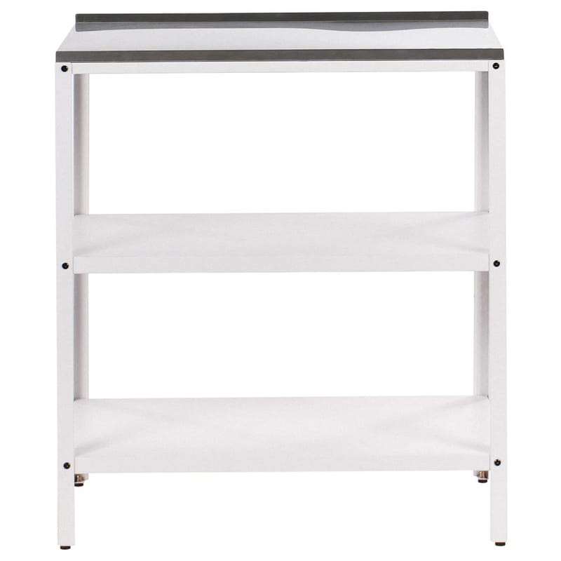 Stor köksö Vilama - Vit, Silver - Trädgård & spabad - Grillar & matlagning utomhus - Utekök - Färdiga utekök