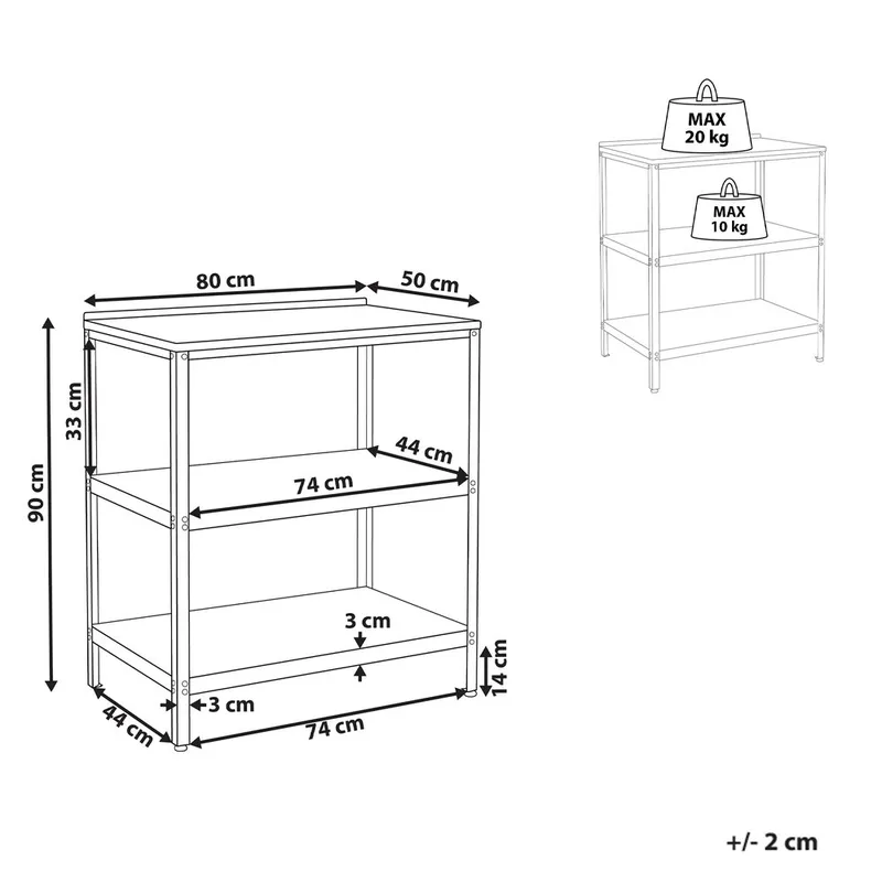 Stor köksö Vilama - Vit, Silver - Trädgård & spabad - Grillar & matlagning utomhus - Utekök - Färdiga utekök