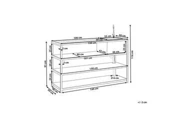 Trädgårdskök Avetrana 159x50x116 cm - 159x50x116 cm - Trädgård & spabad - Grillar & matlagning utomhus - Utekök - Bygga utekök