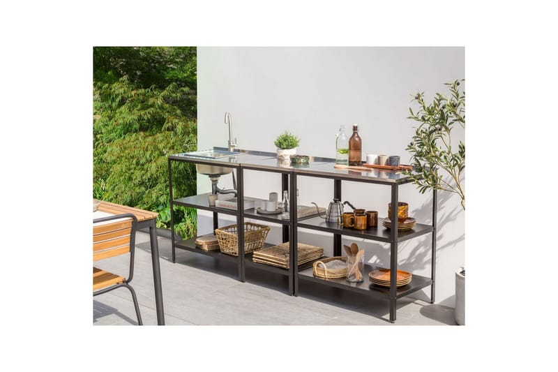 Trädgårdskök Vilama 3-delat set - Trädgård & spabad - Grillar & matlagning utomhus - Utekök - Färdiga utekök
