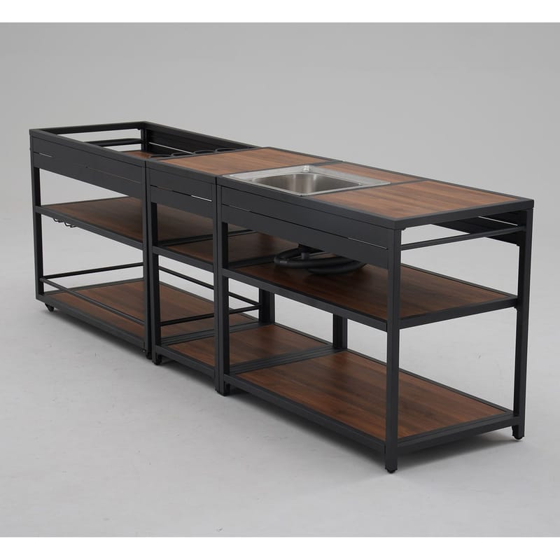 Utekök Boden - Grå - Trädgård & spabad - Grillar & matlagning utomhus - Utekök - Färdiga utekök