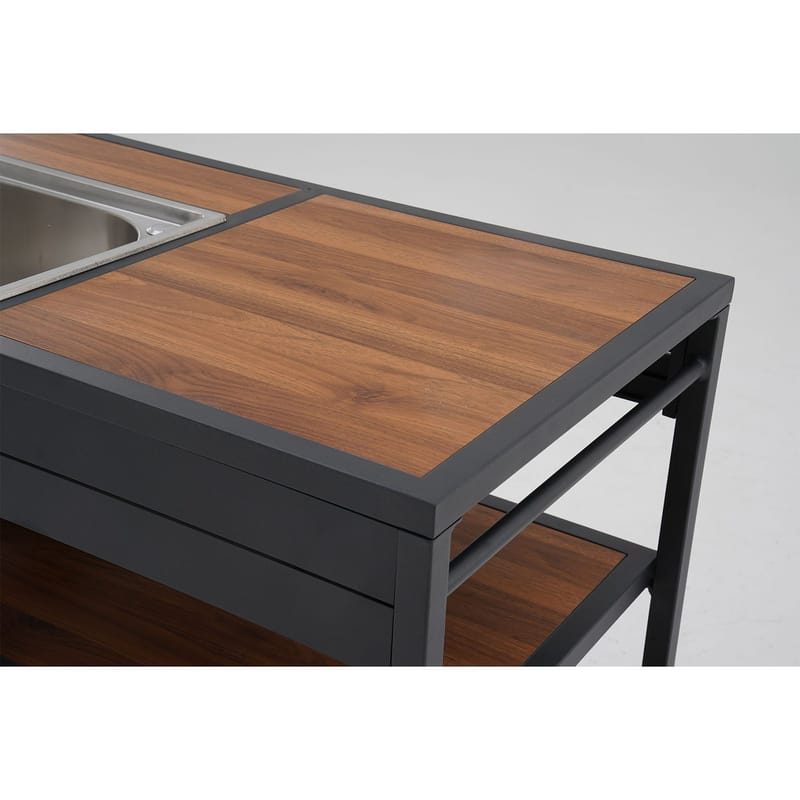 Uteköksmodul Boden 103x60x85 cm - Grå - Trädgård & spabad - Grillar & matlagning utomhus - Utekök - Färdiga utekök