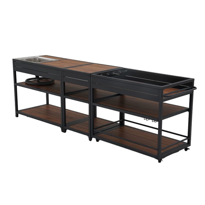 Uteköksmodul Boden 51x60x85 cm - Mörkgrå - Trädgård & spabad - Grillar & matlagning utomhus - Utekök - Färdiga utekök