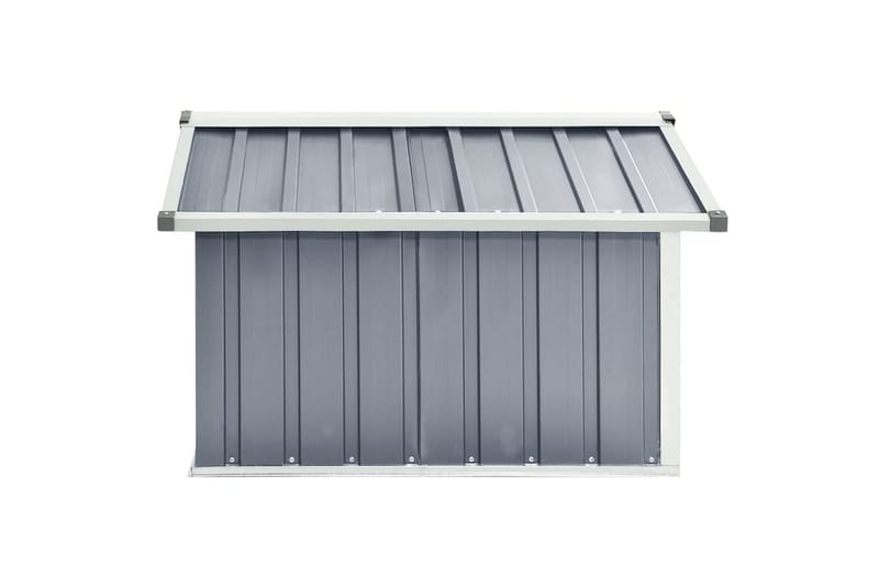 Skjul för robotgräsklippare 92x97x63 cm galvaniserat stål gr - Grå - Trädgård & spabad - Trädgårdsmaskiner - Gräsklippare - Robotgräsklippare
