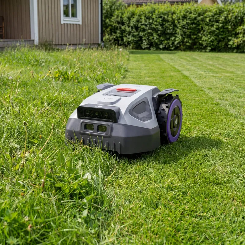Robotgräsklippare utan begränsningskabel 500 m² | Centimeterprecision med RTK + AI Vision | ANTHBOT M5 - Trädgård & spabad - Trädgårdsmaskiner - Gräsklippare - Robotgräsklippare