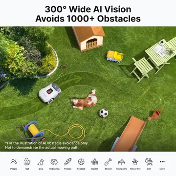 Robotgräsklippare utan slinga 3600m² | Full-Band RTK + 4 AI-kameror | ANTHBOT Genie 3000 - Trädgård & spabad - Trädgårdsmaskiner - Gräsklippare - Robotgräsklippare