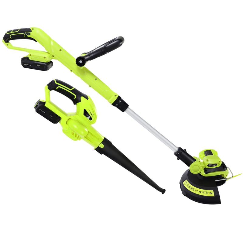 Batteridriven grästrimmer & lövblås 20V | Med batteri och laddare, undefined