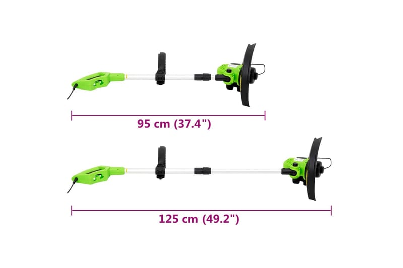 Elektrisk röjsåg 29 cm 550 W - Blå - Grästrimmer - Motorsåg & kedjesåg - Röjsåg