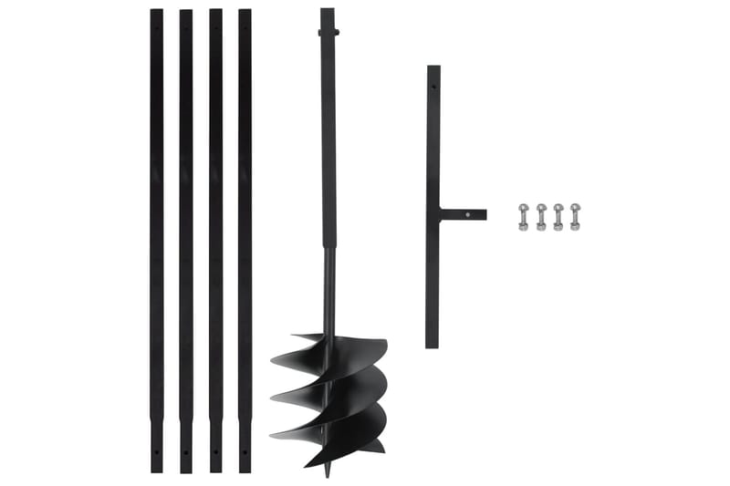 Jordborr med handtag 250 mm med förlängningsrör 4 m stål - Trädgård & spabad - Trädgårdsmaskiner - Jordborr