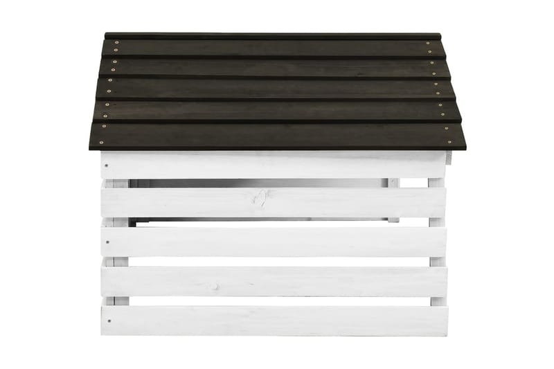 Garage för robotgräsklippare svart och vit 78x74x54 cm grant - Svart - Trädgård & spabad - Trädgårdsmaskiner - Gräsklippare - Robotgräsklippare