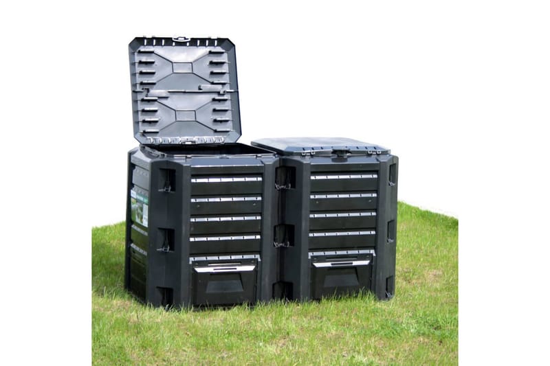 Kompostlåda svart 380 L - Svart - Varmkompost & kompostbehållare