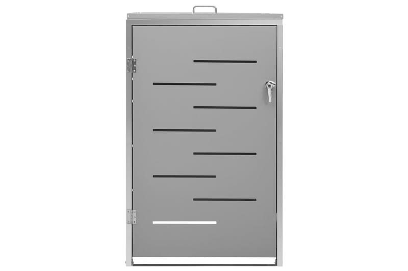 Skjul till ett sopkärl 69x77,5x115 cm rostfritt stål - Grå - Trädgård & spabad - Trädgårdsskötsel - Kompost - Varmkompost & kompostbehållare