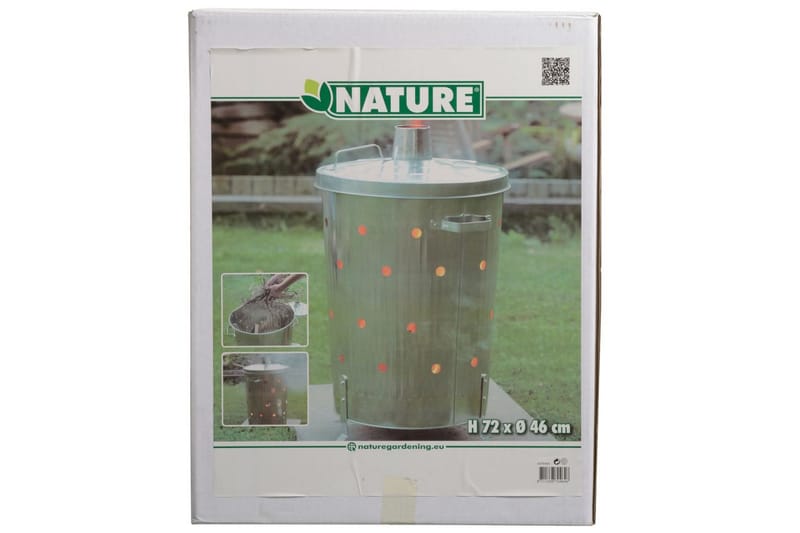 Nature Kompostbrännare galvaniserat stål 46x72 cm rund - Varmkompost & kompostbehållare