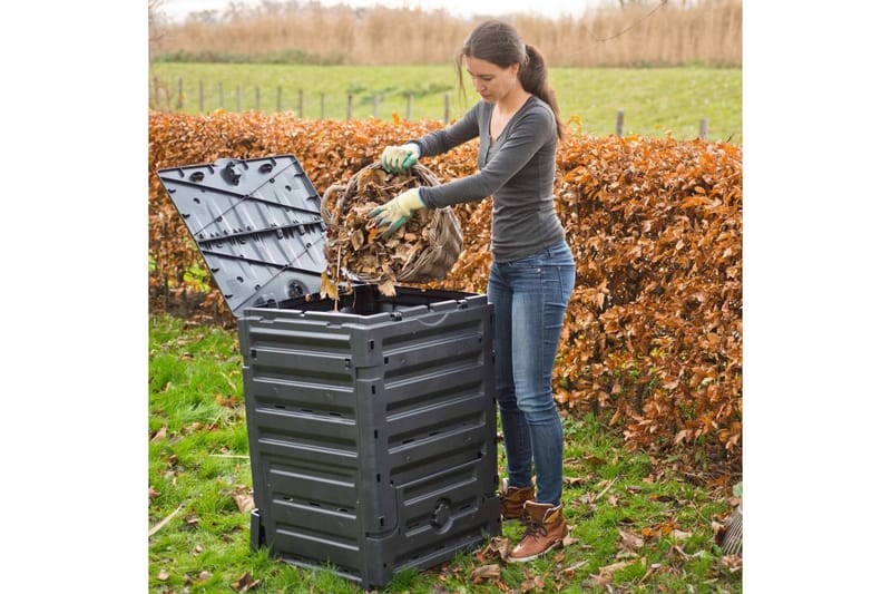 Nature Kompostlåda 300 L svart - Svart - Varmkompost & kompostbehållare